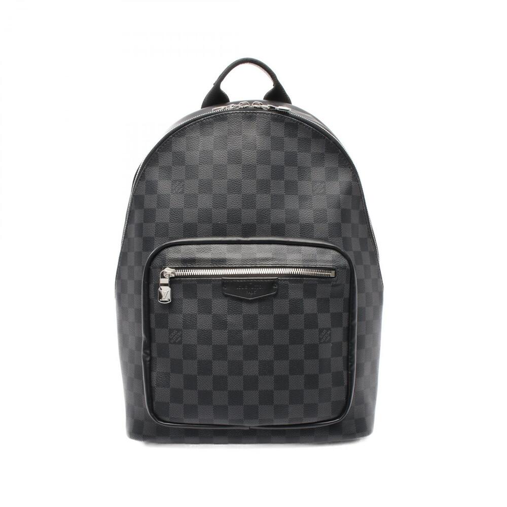 Louis Vuitton Josh NV Backpack Canvas Leather Damier Graphite Black